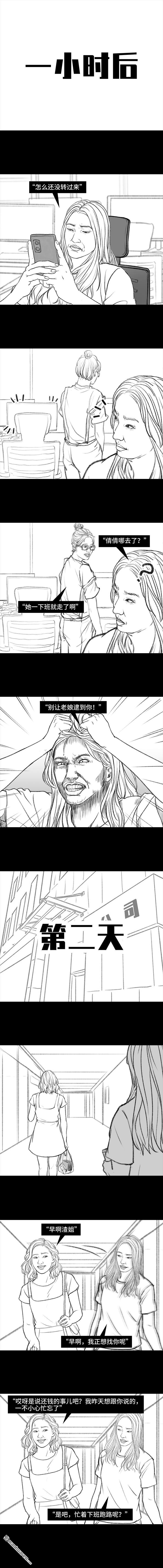 胡渣少女第104话 同事欠钱不还