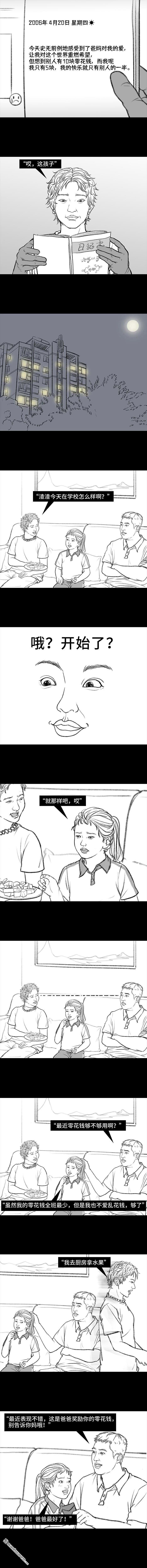 胡渣少女第118话 小学日记