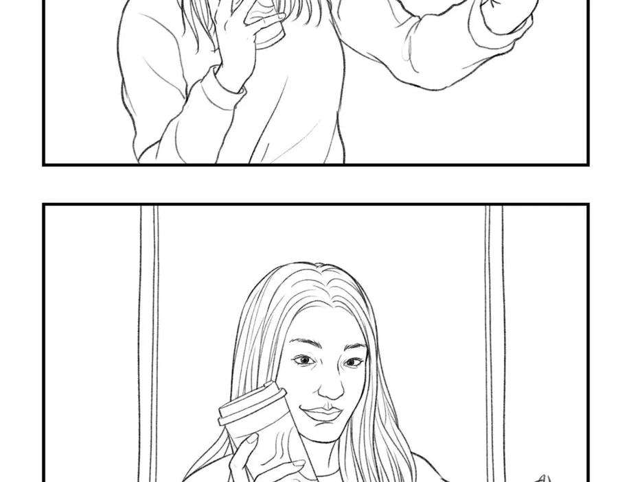 胡渣少女不经意间的幸福感