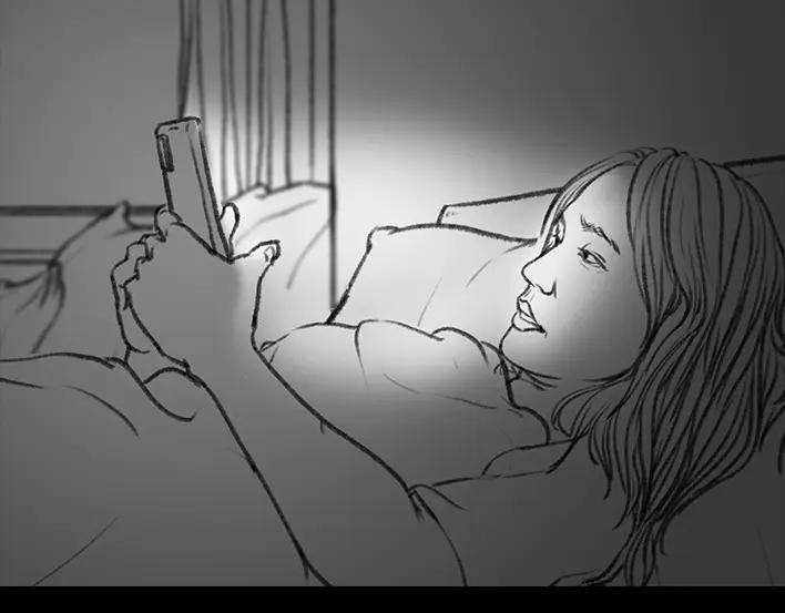 胡渣少女黑眼圈