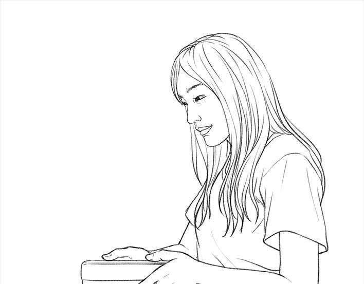 胡渣少女野餐