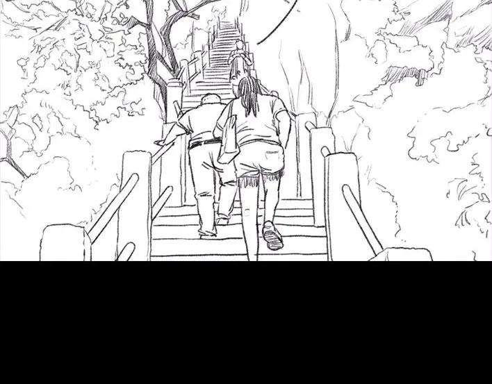 胡渣少女爬山