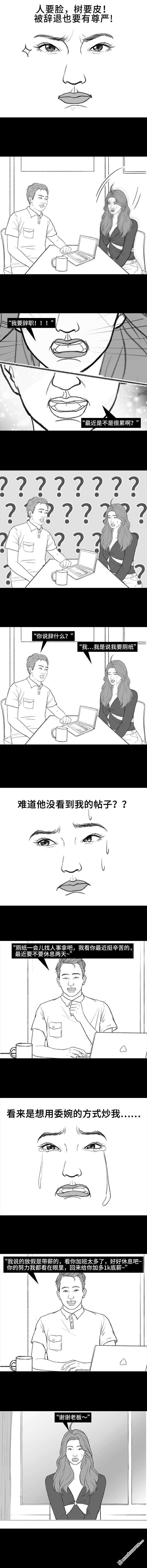 胡渣少女第174话 网上实名骂老板