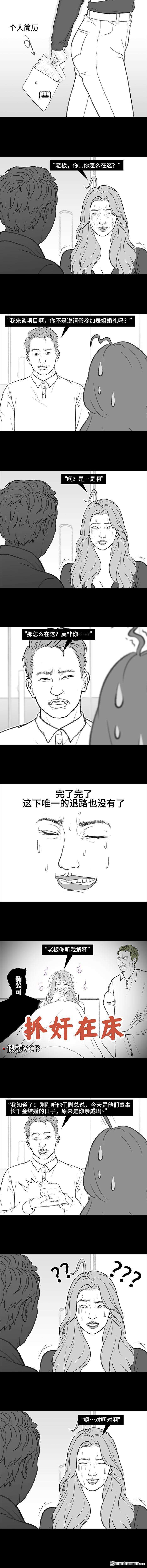 胡渣少女第184话 面试遇老板