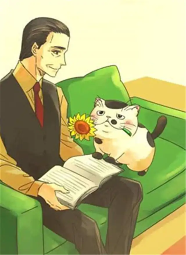 大叔与猫 漫画图片